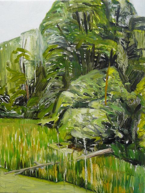 Green Landscape 2/10. Oil, canvas. 40x30cm. 2015