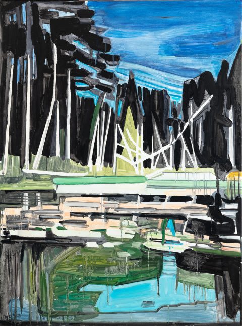 Nightscape 1. Oil, canvas. 120x90cm. 2021