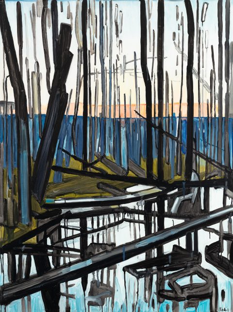 Nightscape 2. Oil, canvas. 120x90cm. 2021